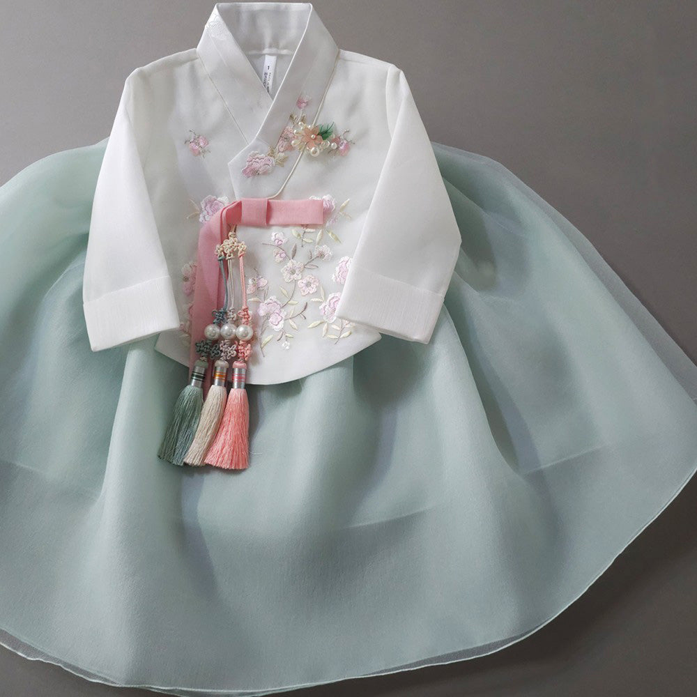 Danahan Mint Dress Girl Hanbok (1-10YR)