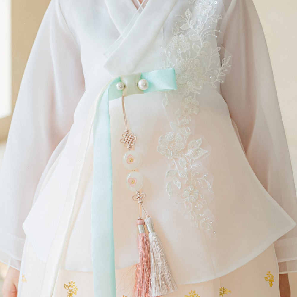 Seolhee Peach Dress Girl Hanbok (1-12YR)