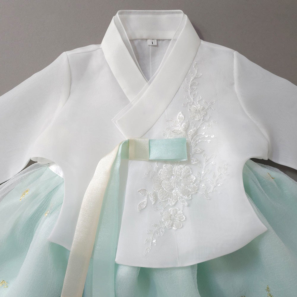 Seolhee Mint Dress Girl Hanbok (1-12YR)