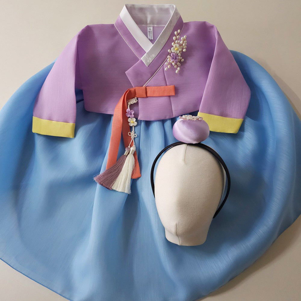 Naru Purple Sky Girl Hanbok (1-10YR)