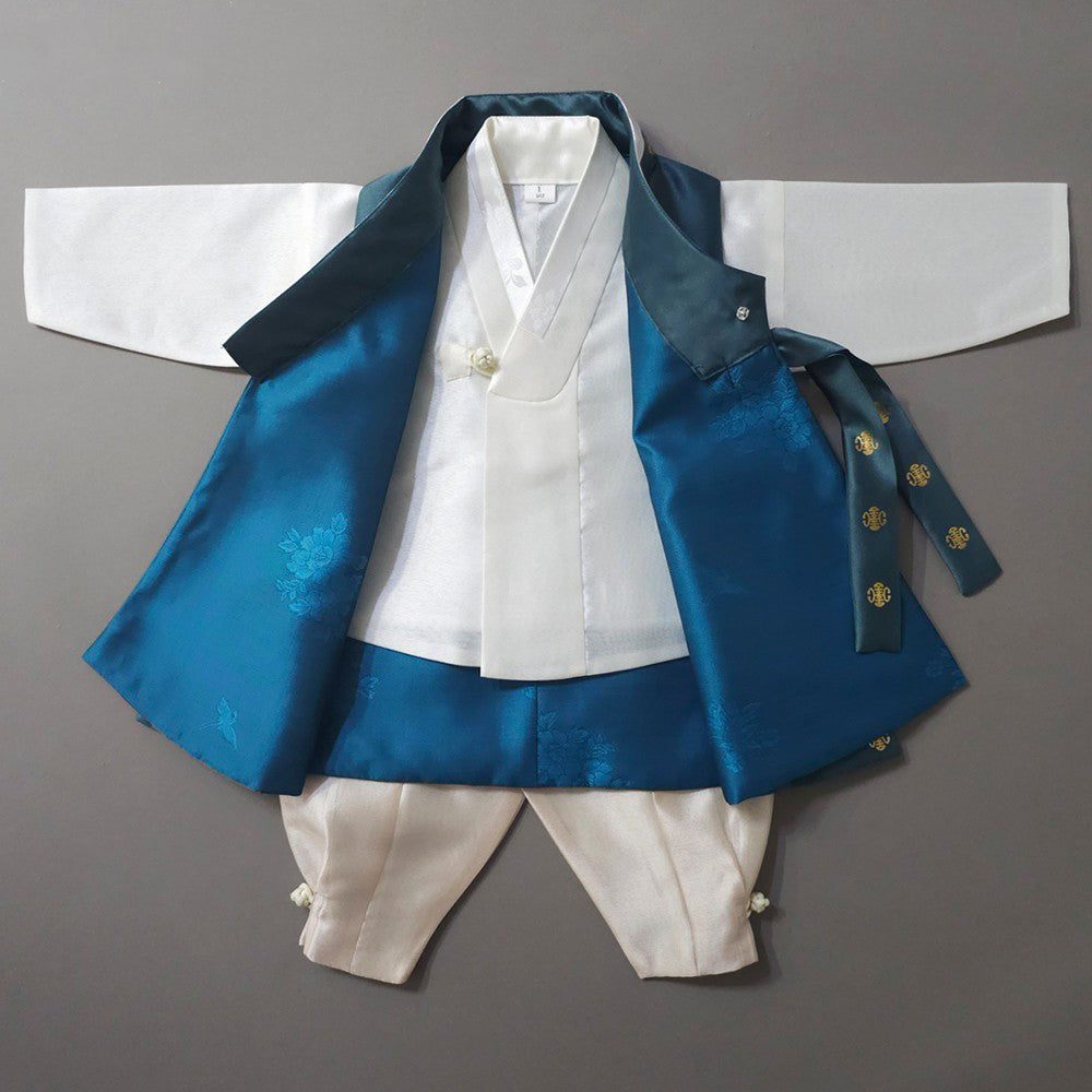 Doyoung Teal Boy Hanbok (100D-10YR)