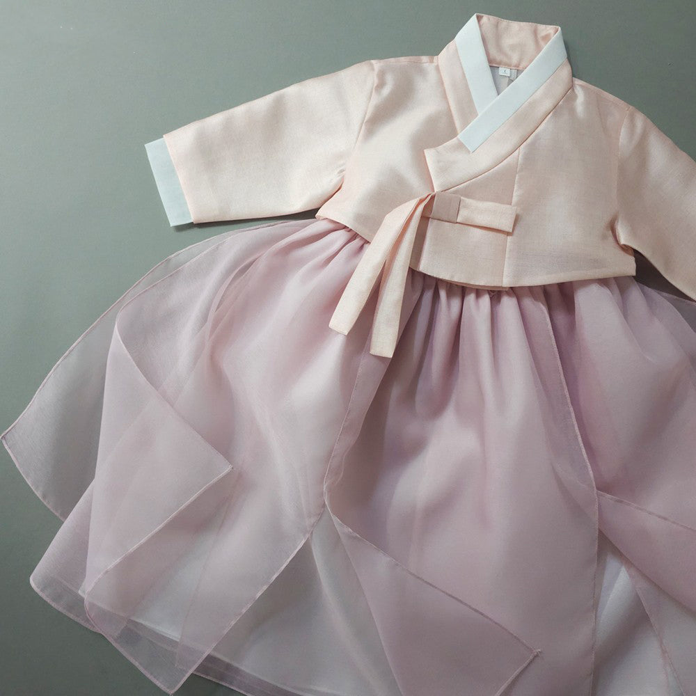 Youl Flared Indie Pink Girl Hanbok (100D-15YR)