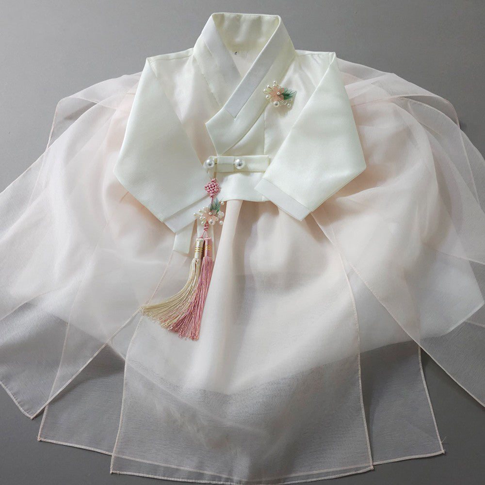 Youl Flared Light Pink Girl Hanbok (100D-15YR)