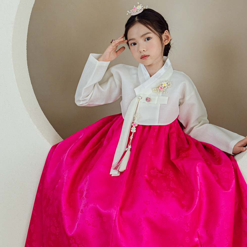 Heejin Magenta Skirt Girl Hanbok (100D-15YR)