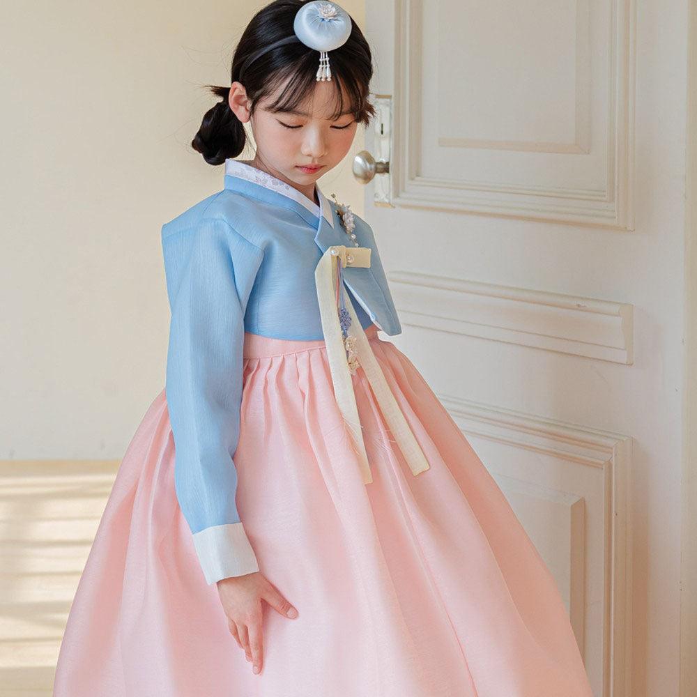 Hyorim Sky Peach Girl Hanbok (1-15YR) - Native Korean