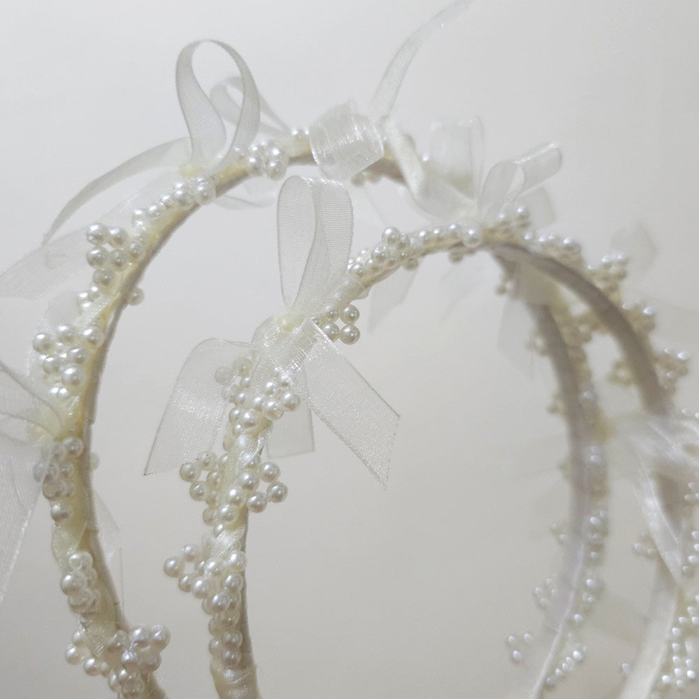 Pearl Ribbon Headband