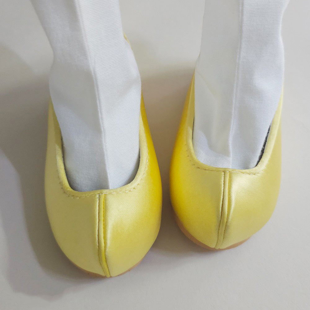 Solid Yellow Girl Hanbok Shoes