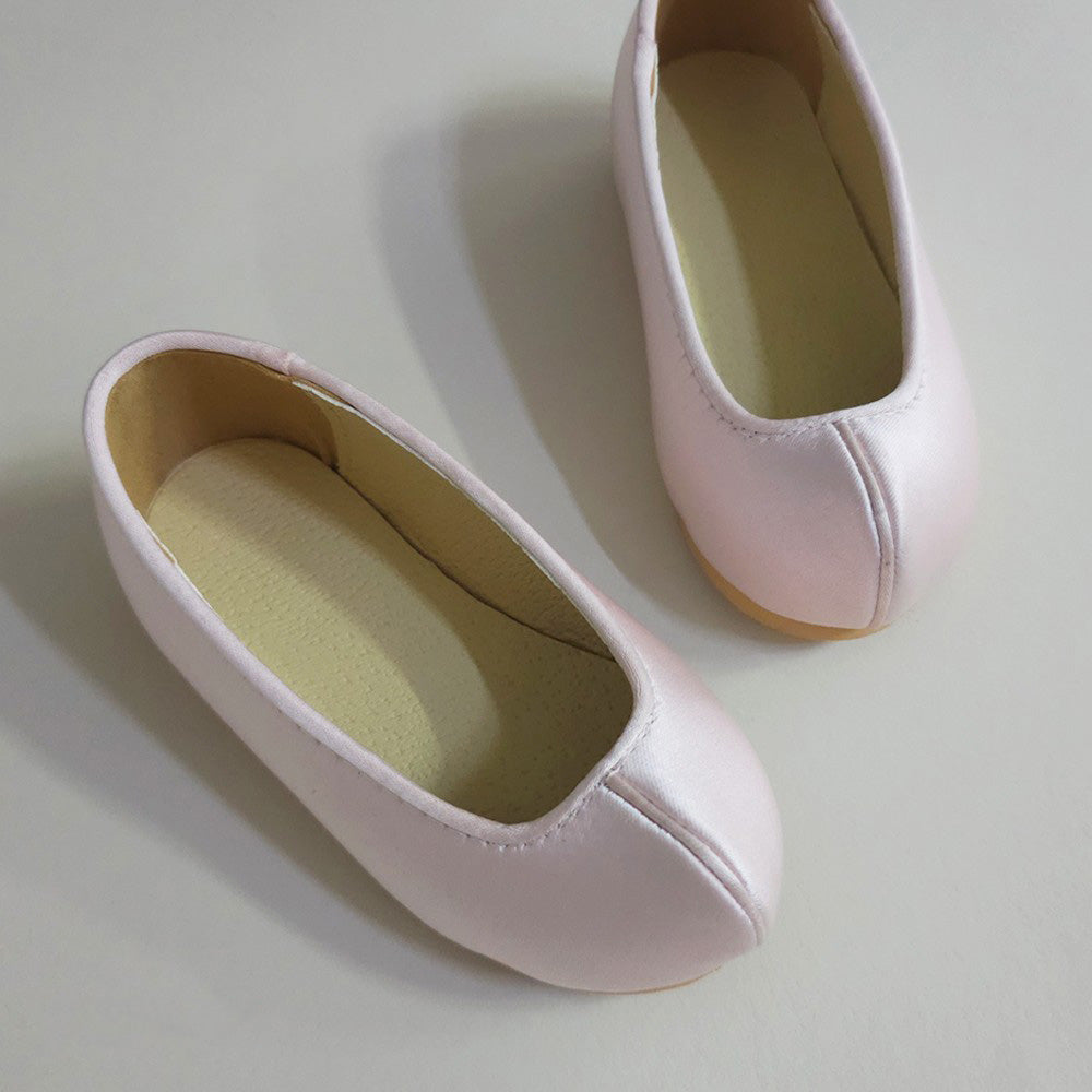 Solid Pink Girl Hanbok Shoes