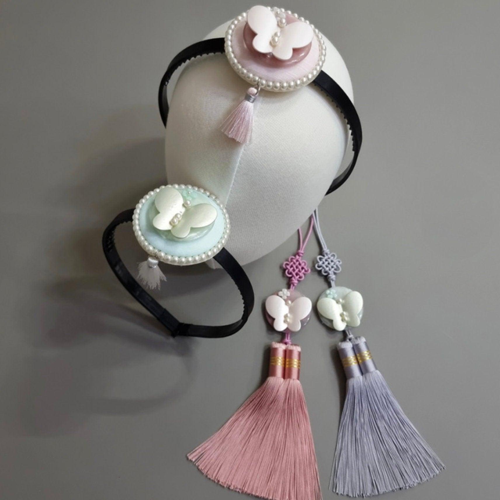 Pastel Butterfly Tassel Norigae - Native Korean