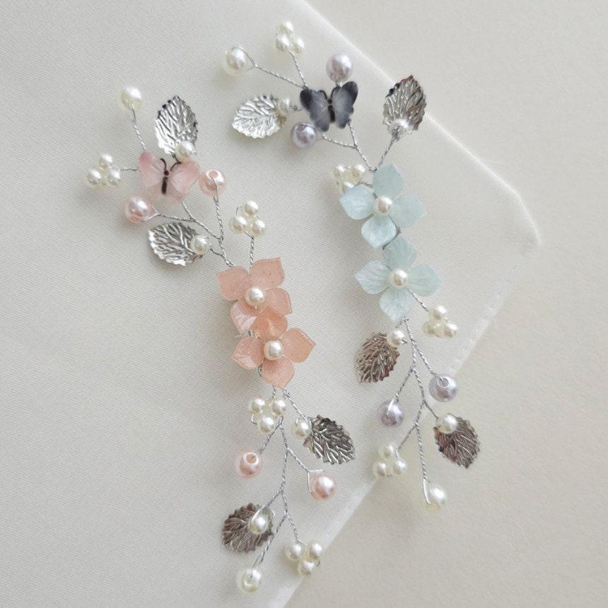 Pastel Dropping Flower Brooch - Native Korean