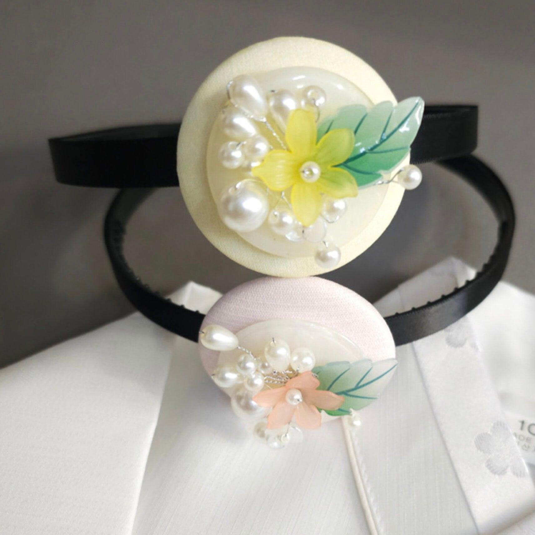 Pearl Flower Headband - Native Korean