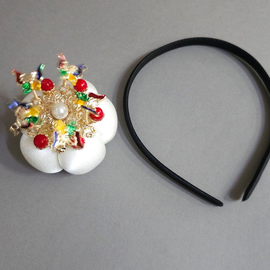 Pearl Jokduri Cushion Headband - Native Korean