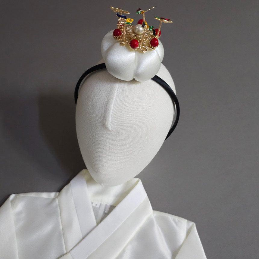 Pearl Jokduri Cushion Headband - Native Korean