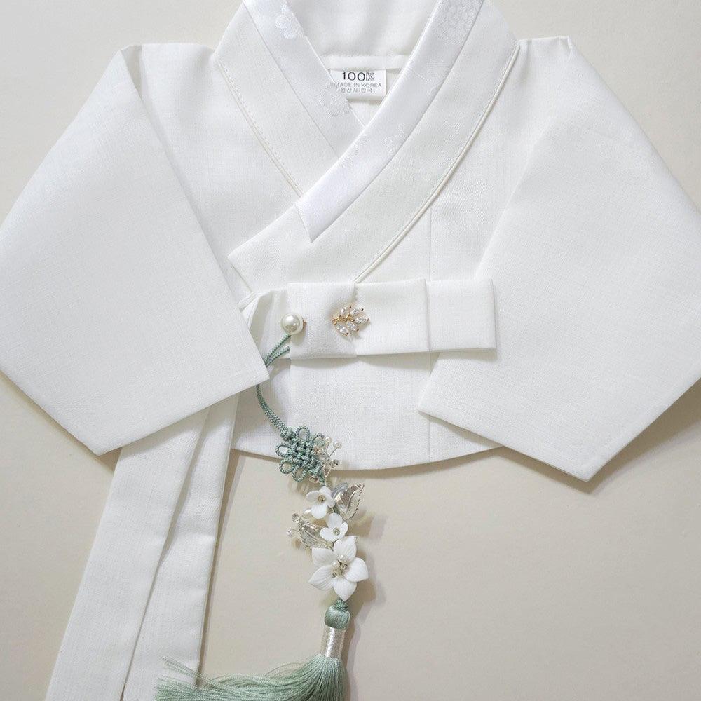 Pearl Leaves Brooch - Native Korean