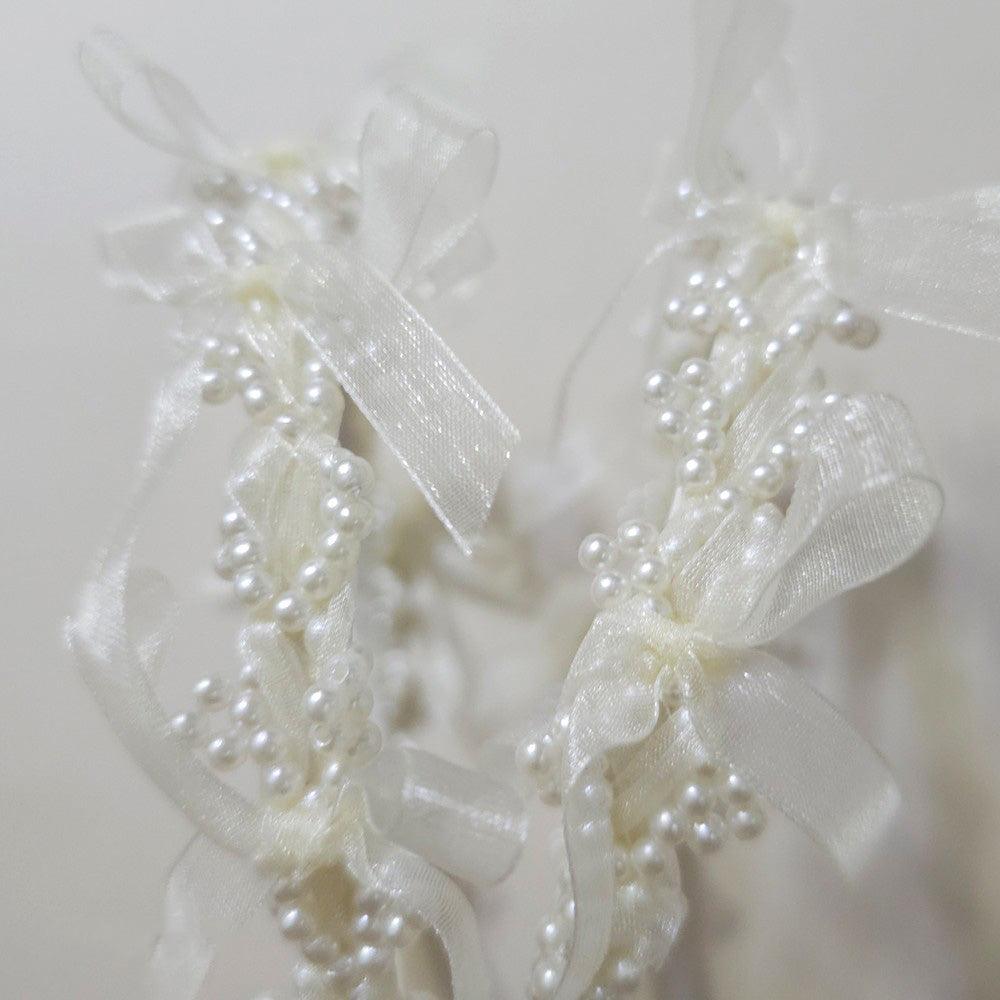 Pearl Ribbon Headband - Native Korean