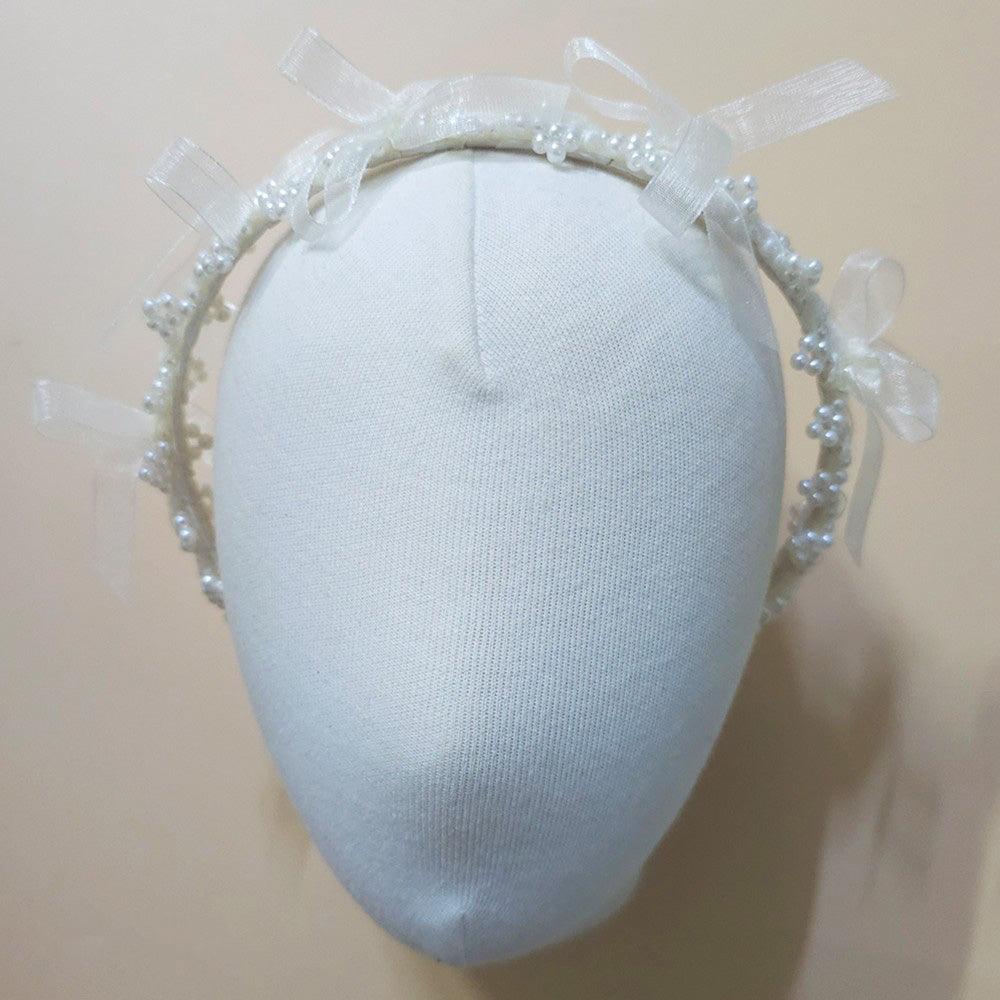 Pearl Ribbon Headband - Native Korean