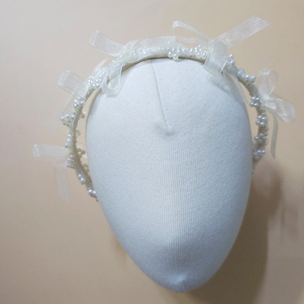 Pearl Ribbon Headband - Native Korean