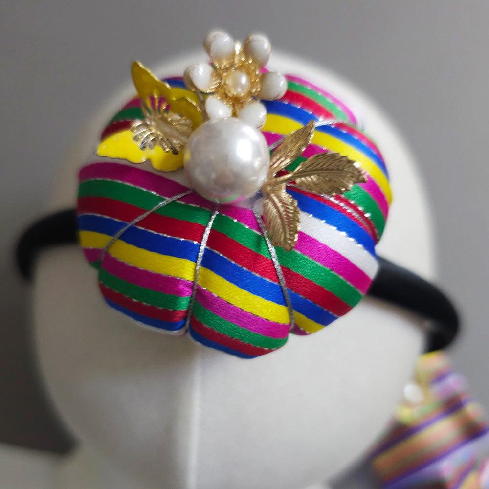 Pearl Saekdong Pumpkin Headband - Native Korean