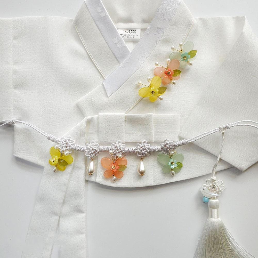 Pearls Butterfly Tassel Belt - Native Korean