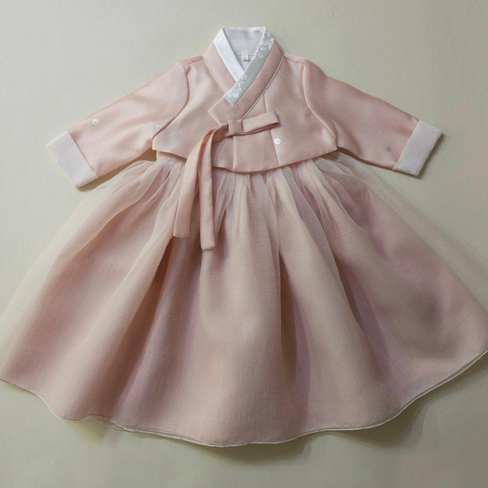 Ryu Pink Dress Girl Hanbok (100D-8YR) - Native Korean