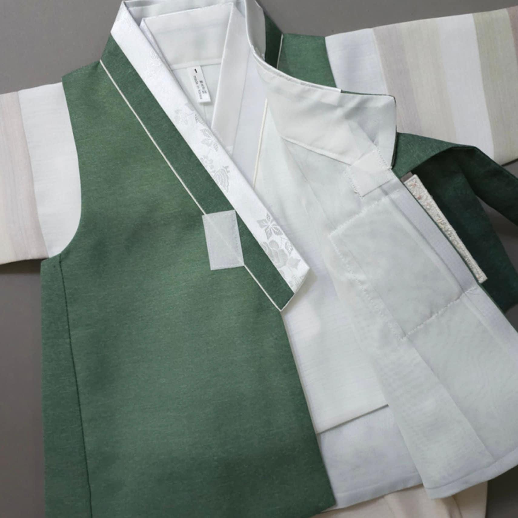 Sangmin Saekdong Green Boy Hanbok (100D-8YR) - Native Korean