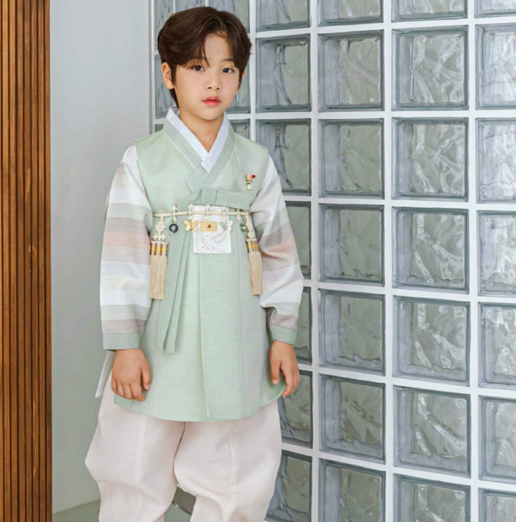 Sangmin Saekdong Mint Boy Hanbok (100D-8YR) - Native Korean