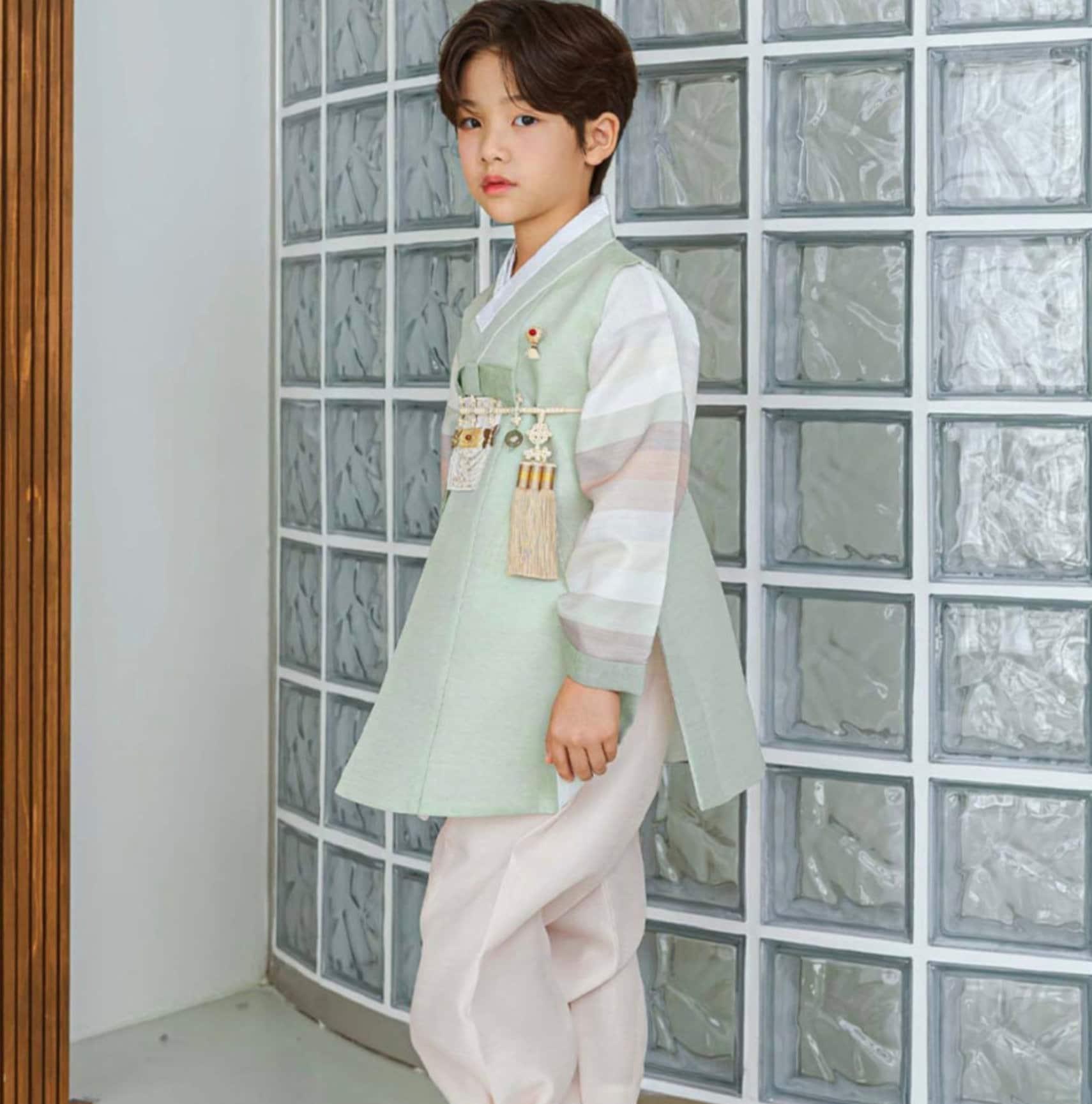 Sangmin Saekdong Mint Boy Hanbok (100D-8YR) - Native Korean