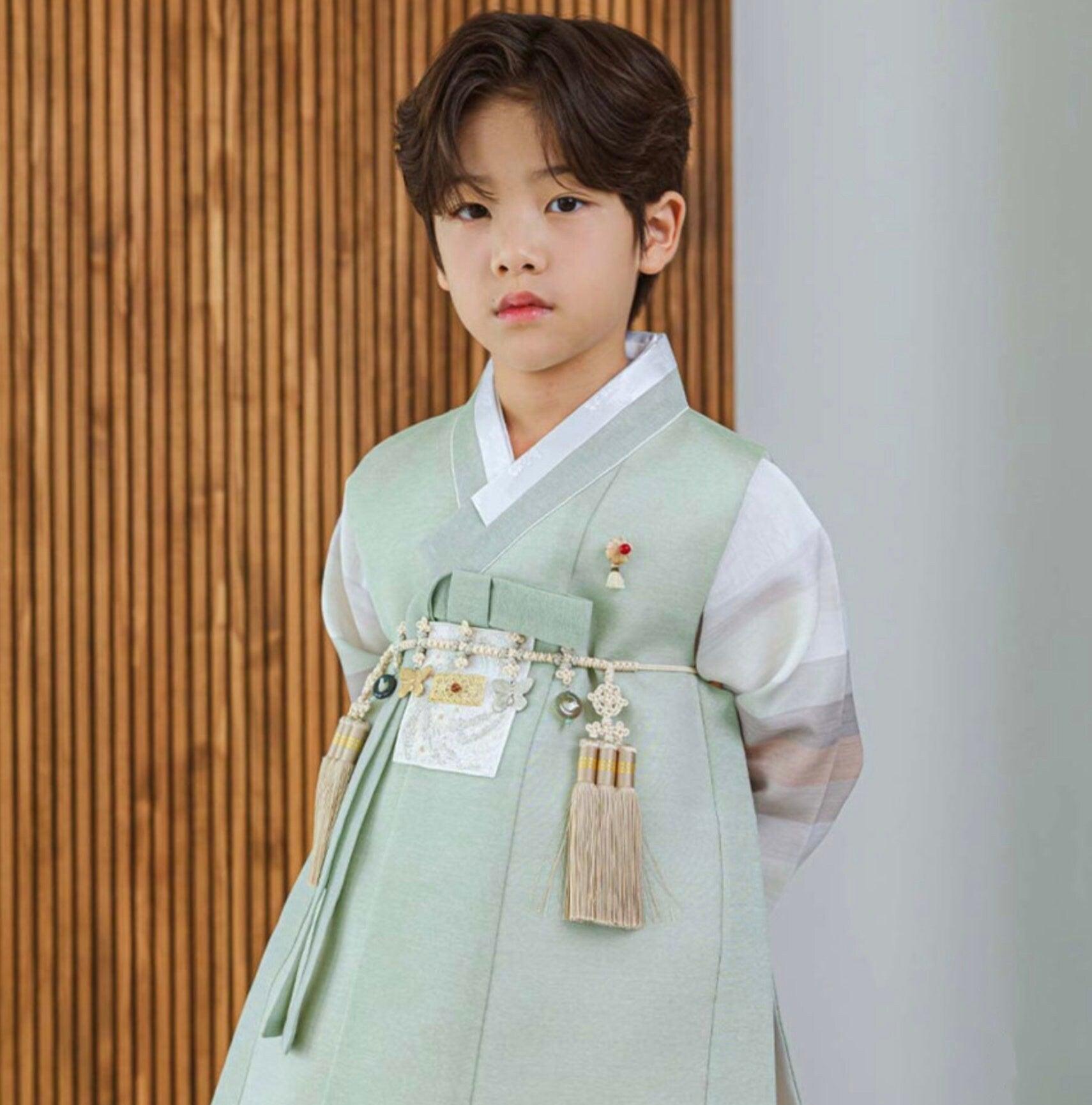 Sangmin Saekdong Mint Boy Hanbok (100D-8YR) - Native Korean