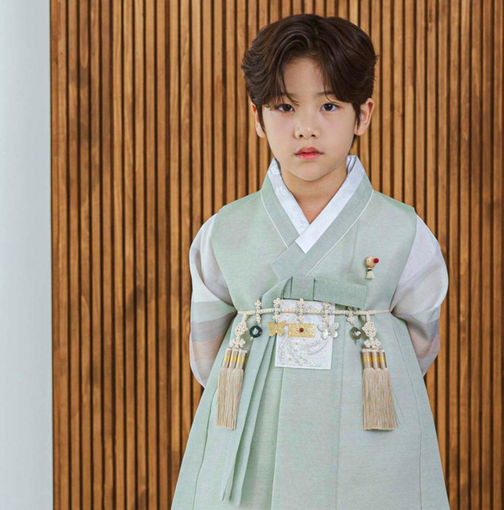 Sangmin Saekdong Mint Boy Hanbok (100D-8YR) - Native Korean