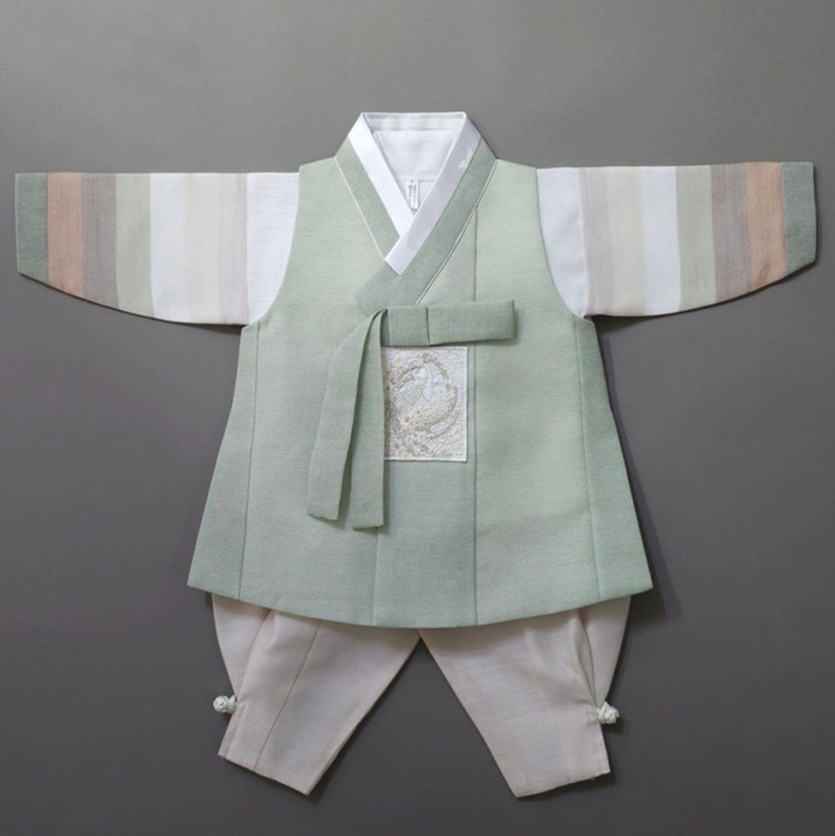 Sangmin Saekdong Mint Boy Hanbok (100D-8YR) - Native Korean