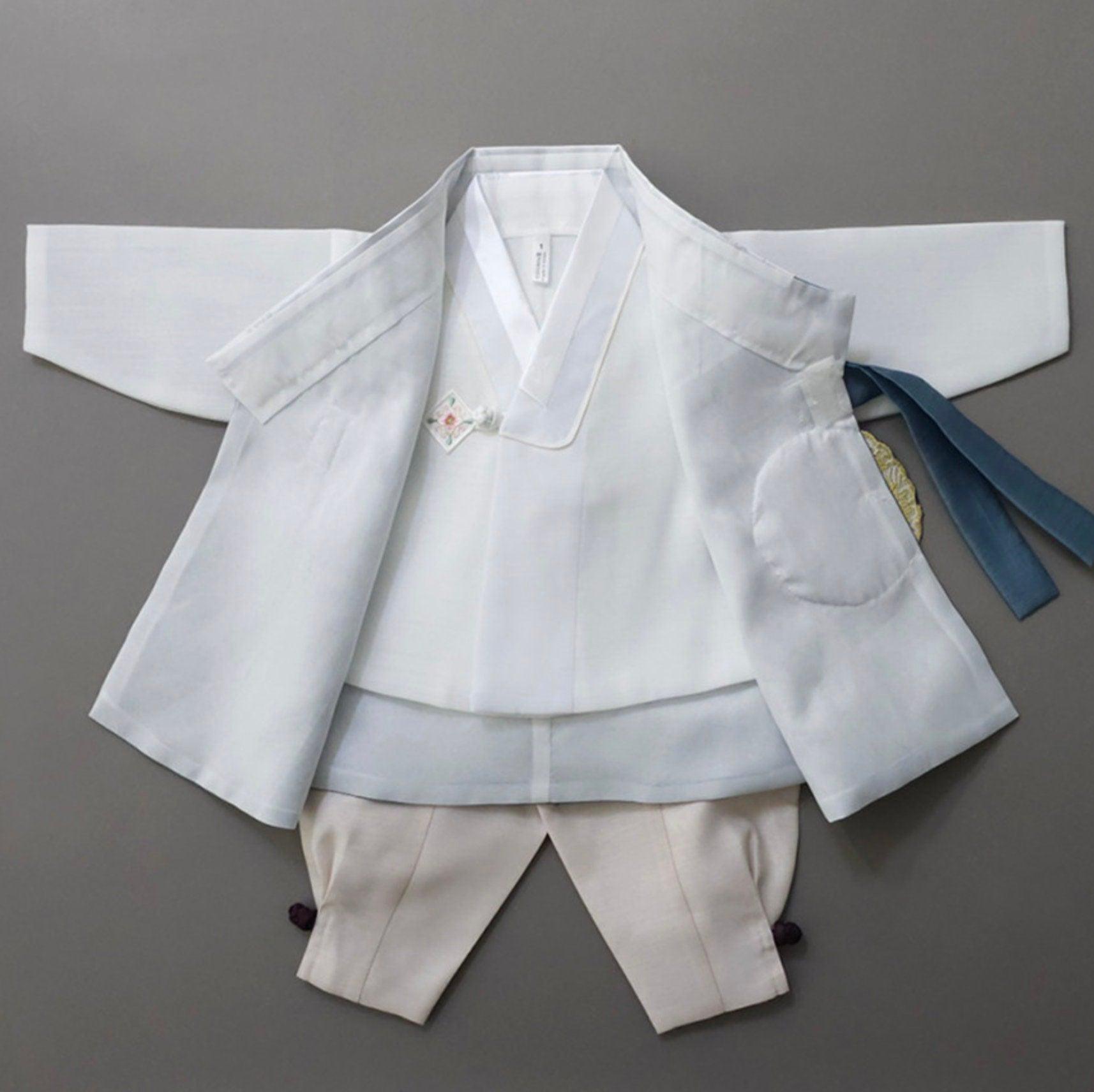 Sejong Blue Green Boy Hanbok (1-8YR) - Native Korean