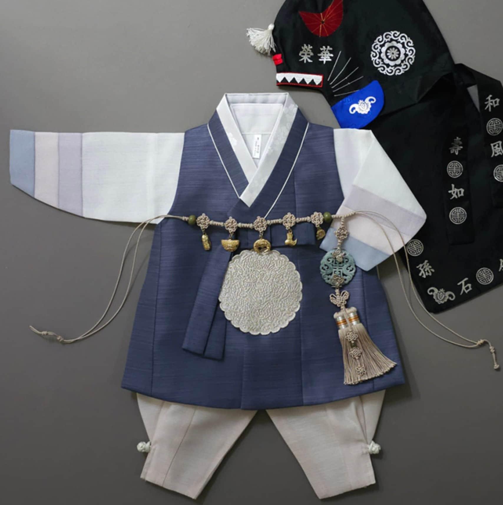 Sejong Navy Boy Hanbok (1-8YR) - Native Korean