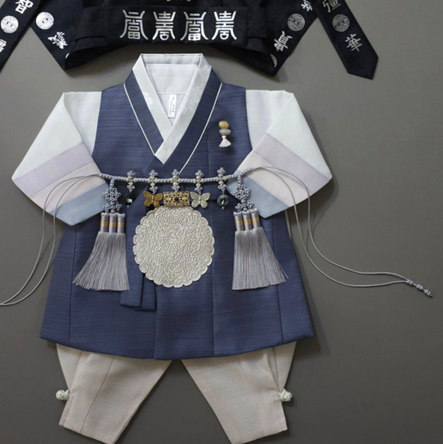 Sejong Navy Boy Hanbok (1-8YR) - Native Korean