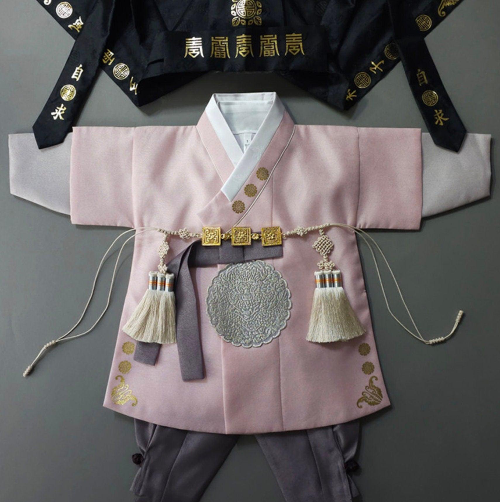 Sejong Pink Boy Hanbok (1-12YR) - Native Korean