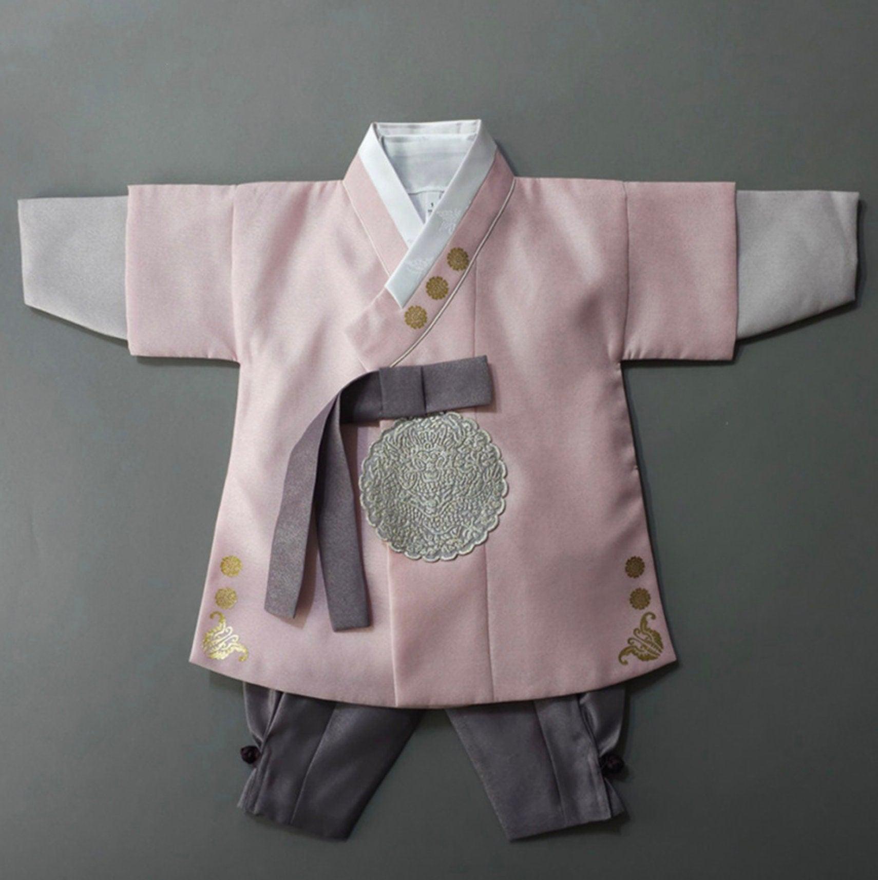 Sejong Pink Boy Hanbok (1-12YR) - Native Korean