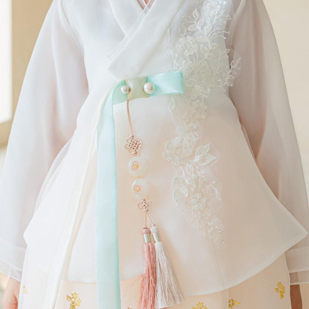 Seolhee Peach Dress Girl Hanbok (1-12YR) - Native Korean