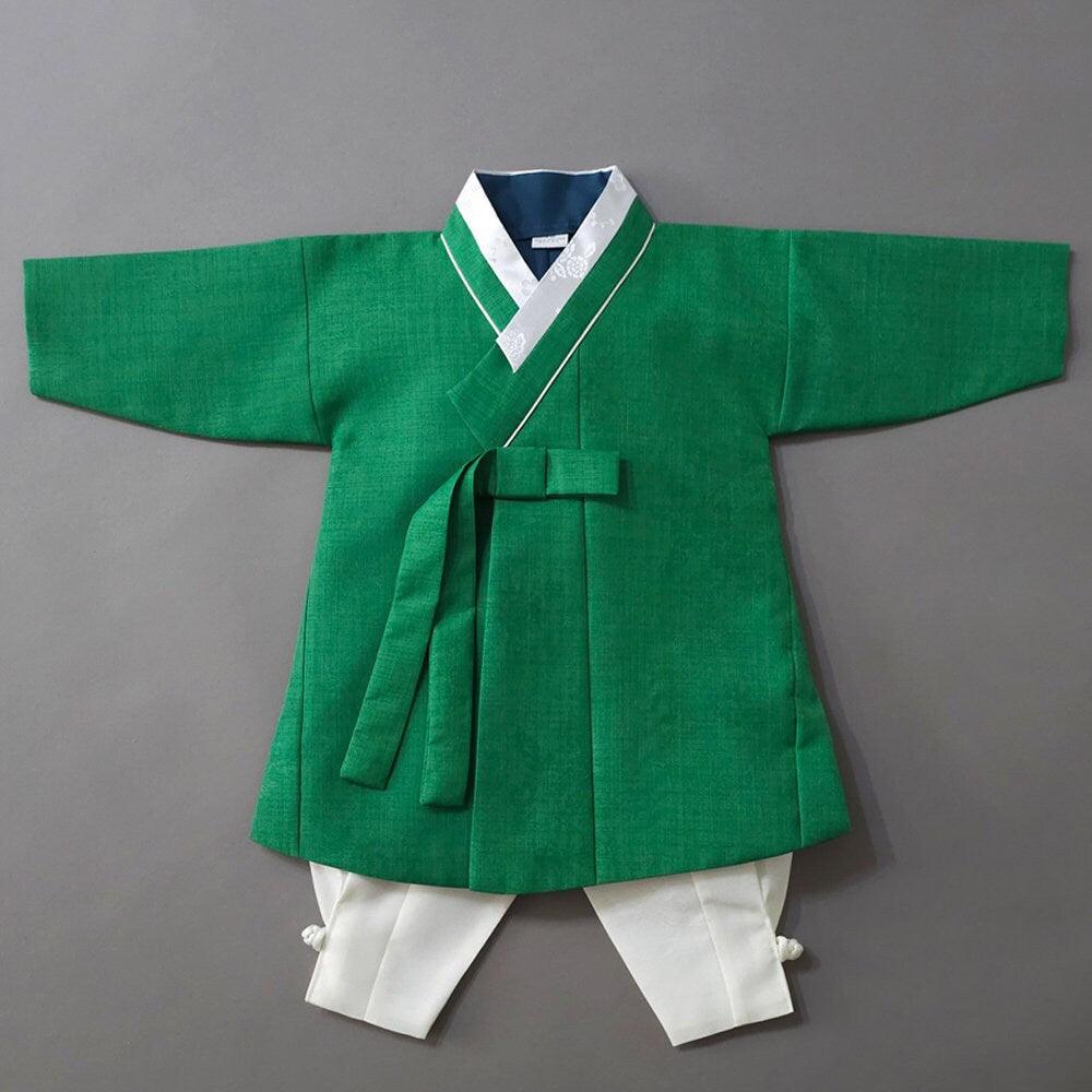 Seongyun Green Boy Hanbok (100D-10YR) - Native Korean