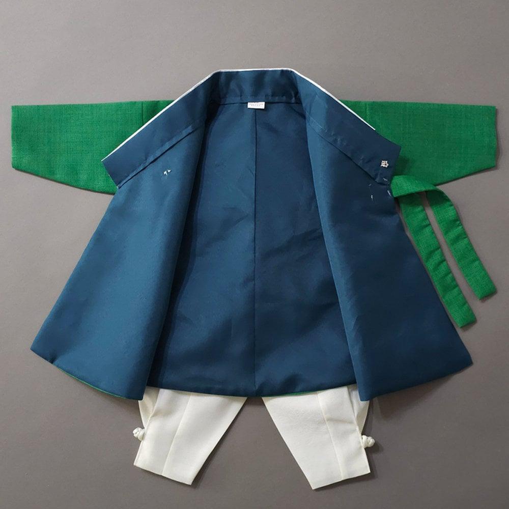 Seongyun Green Boy Hanbok (100D-10YR) - Native Korean