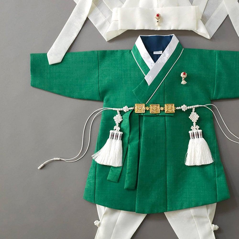 Seongyun Green Boy Hanbok (100D-10YR) - Native Korean