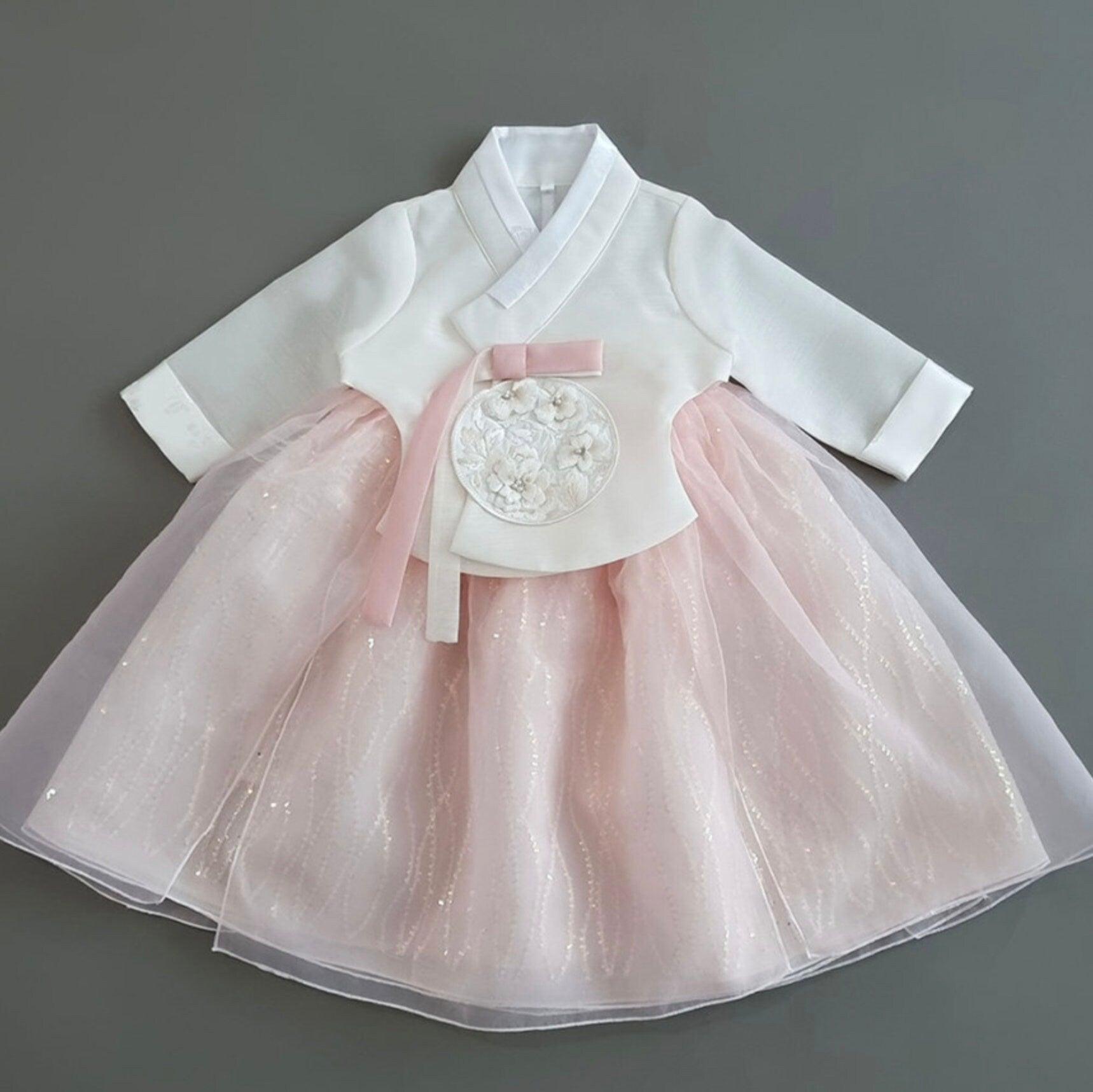 Seulbi 3D Top Dress Girl Hanbok (1-12YR) - Native Korean