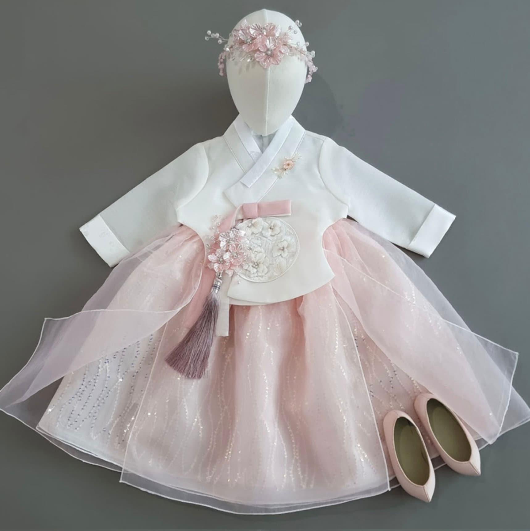 Seulbi 3D Top Dress Girl Hanbok (1-12YR) - Native Korean