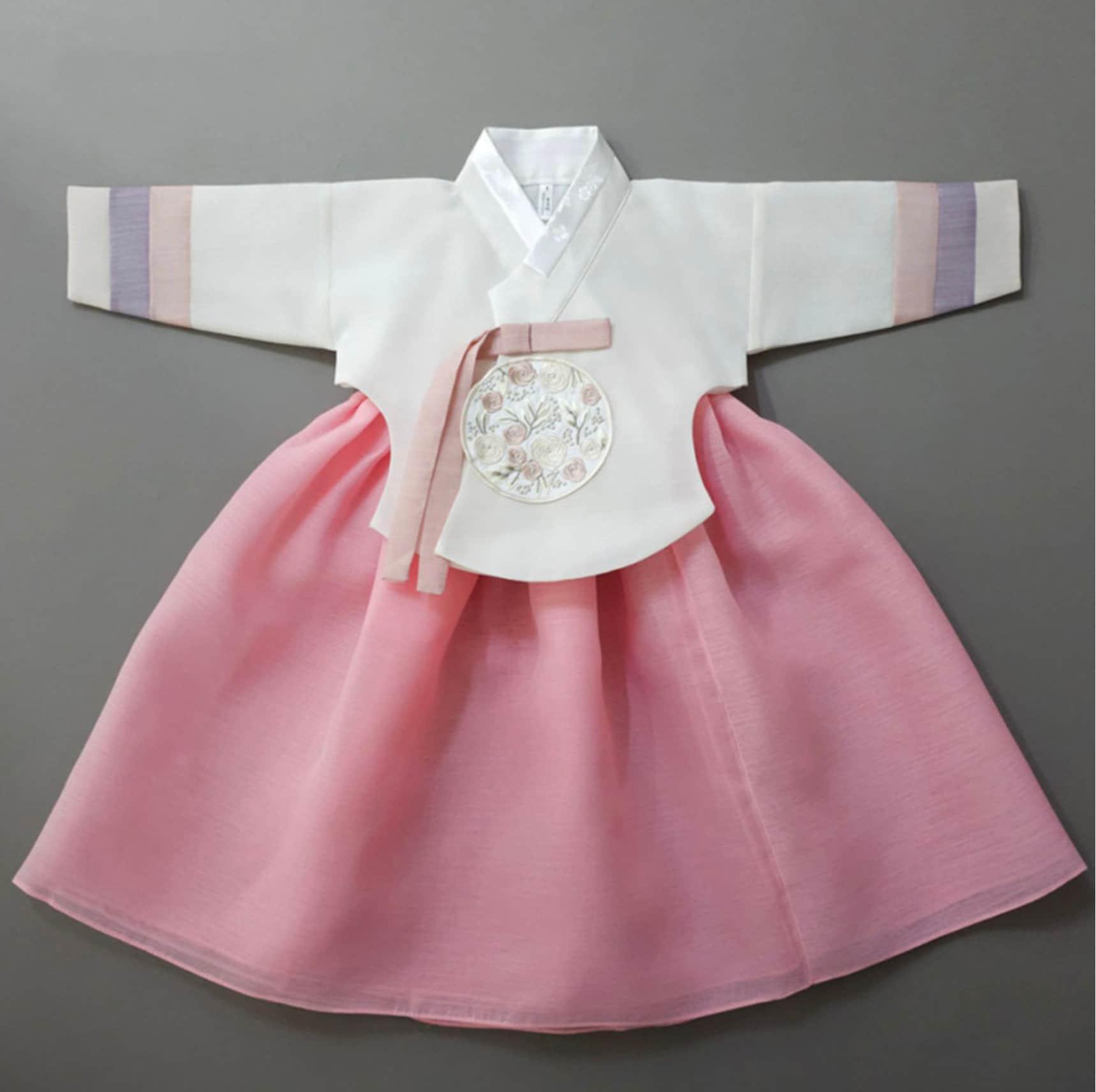 Seung Pink Dangui Girl Hanbok (1-15YR) - Native Korean