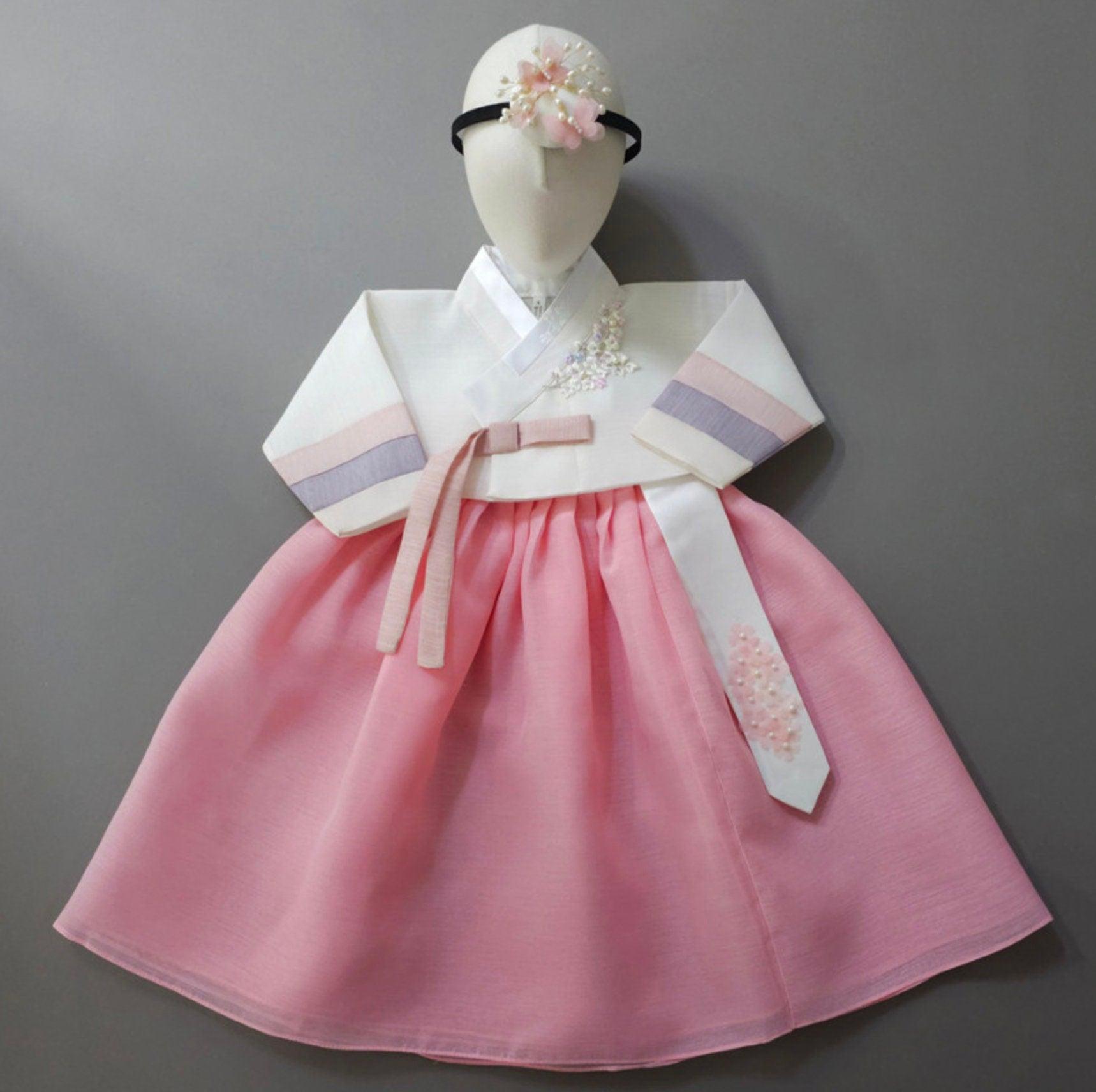 Seung Pink Jeogori Girl Hanbok (1-15YR) - Native Korean