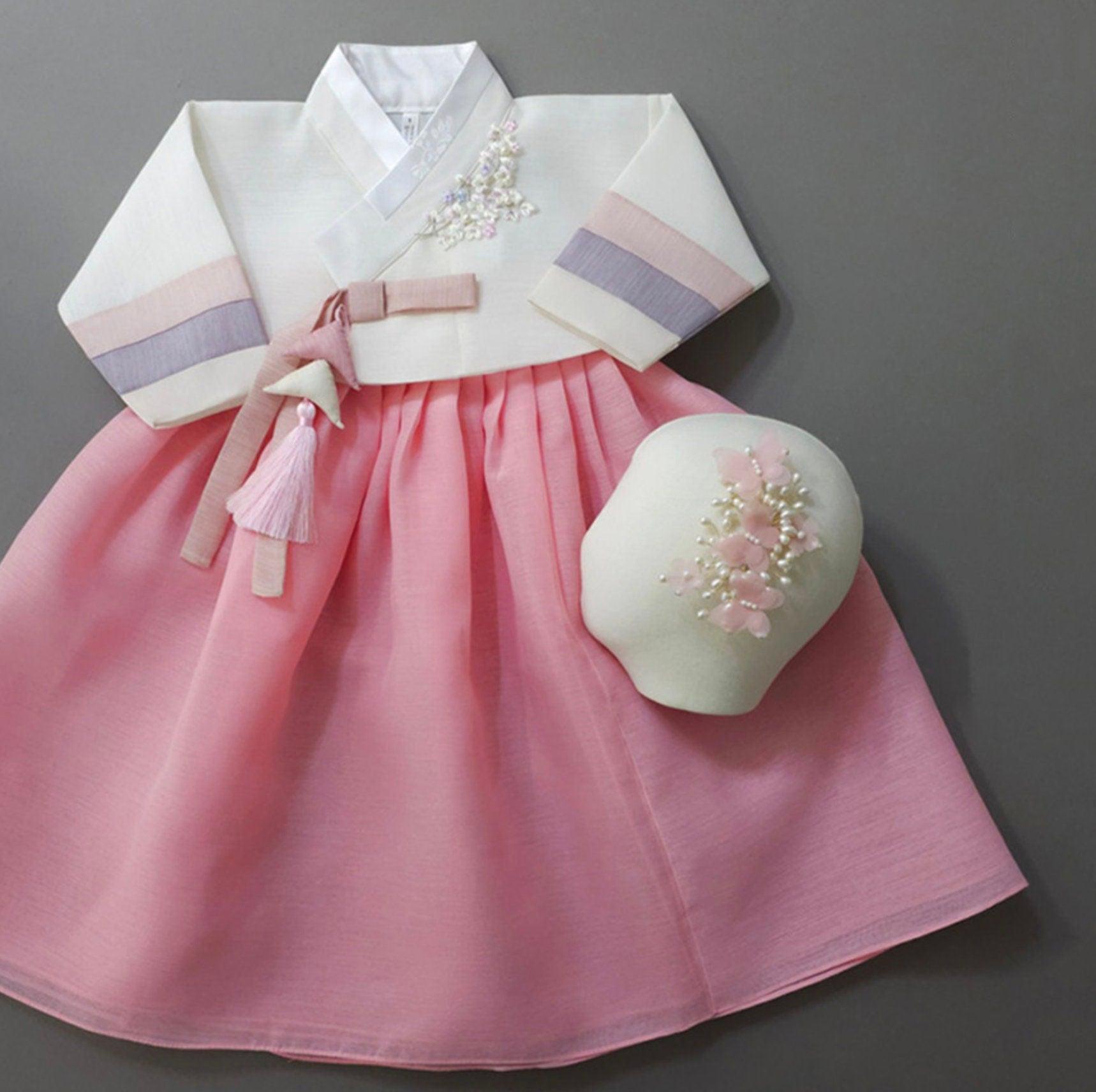 Seung Pink Jeogori Girl Hanbok (1-15YR) - Native Korean