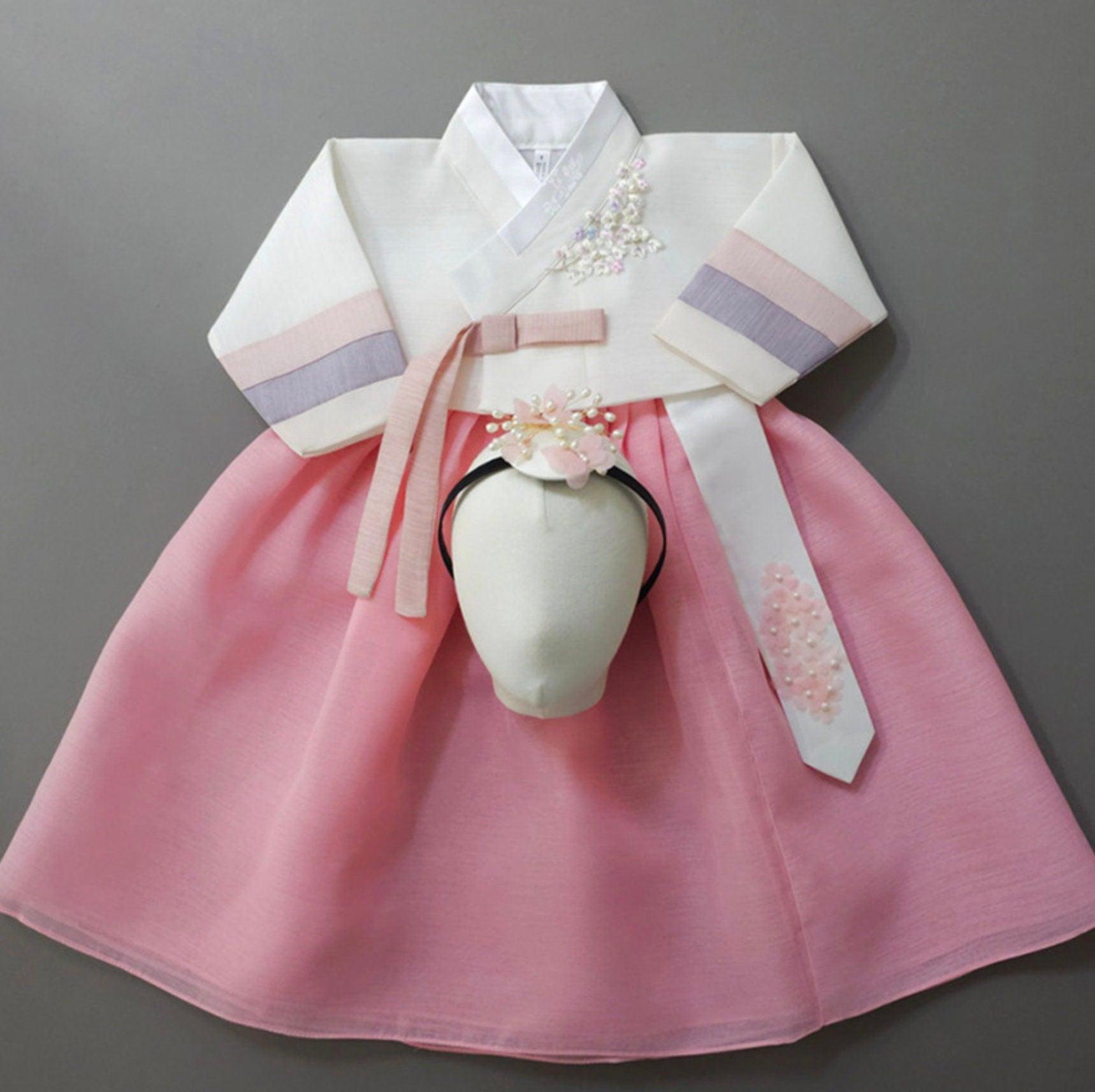 Seung Pink Jeogori Girl Hanbok (1-15YR) - Native Korean