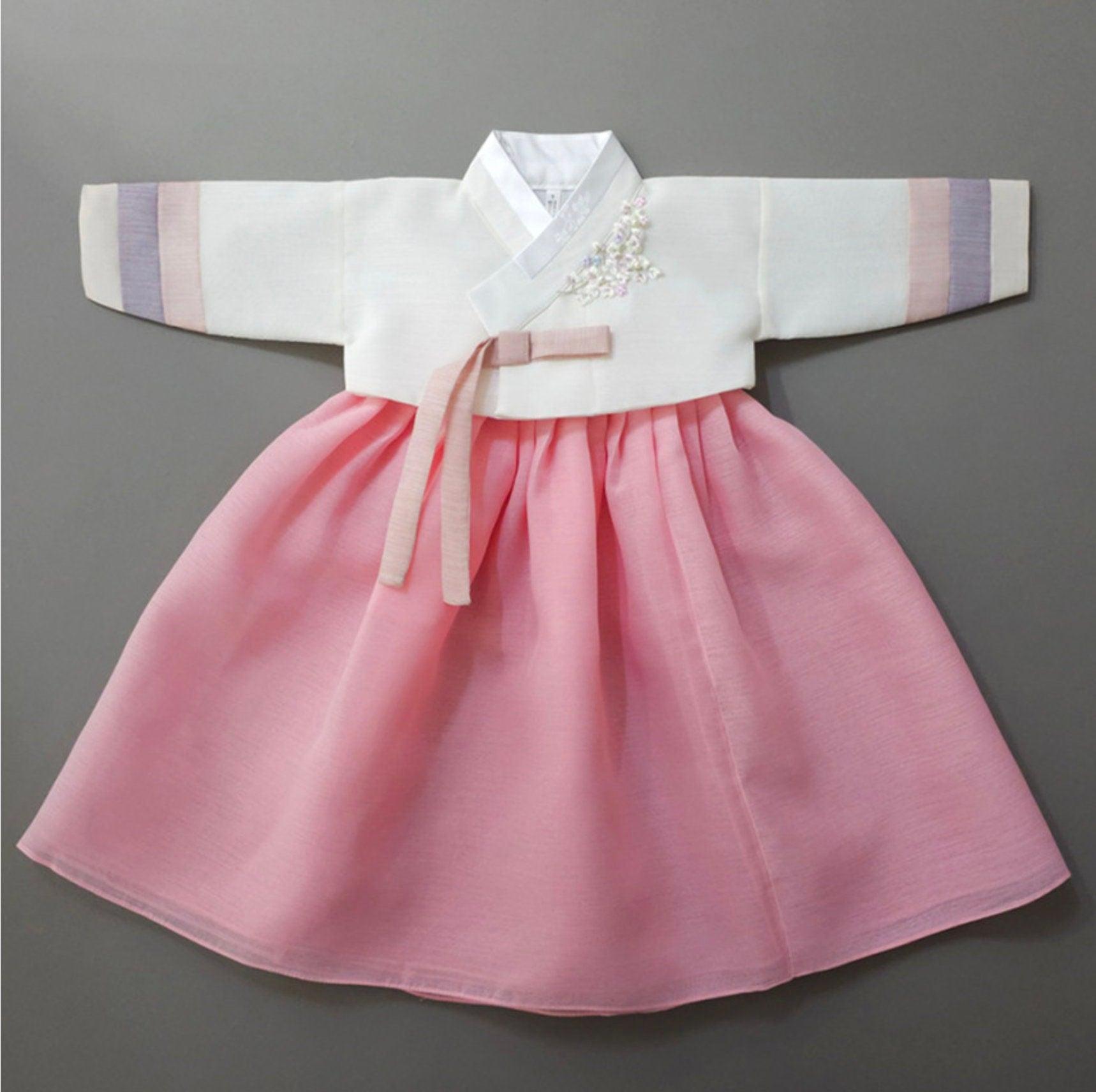 Seung Pink Jeogori Girl Hanbok (1-15YR) - Native Korean