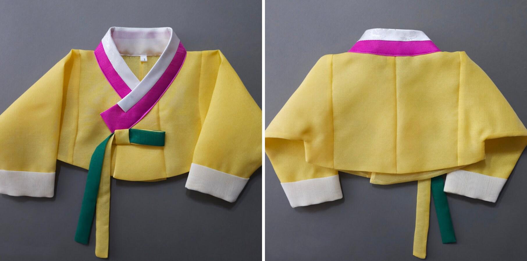 Sohye Yellow Magenta Girl Hanbok (1-12YR) - Native Korean