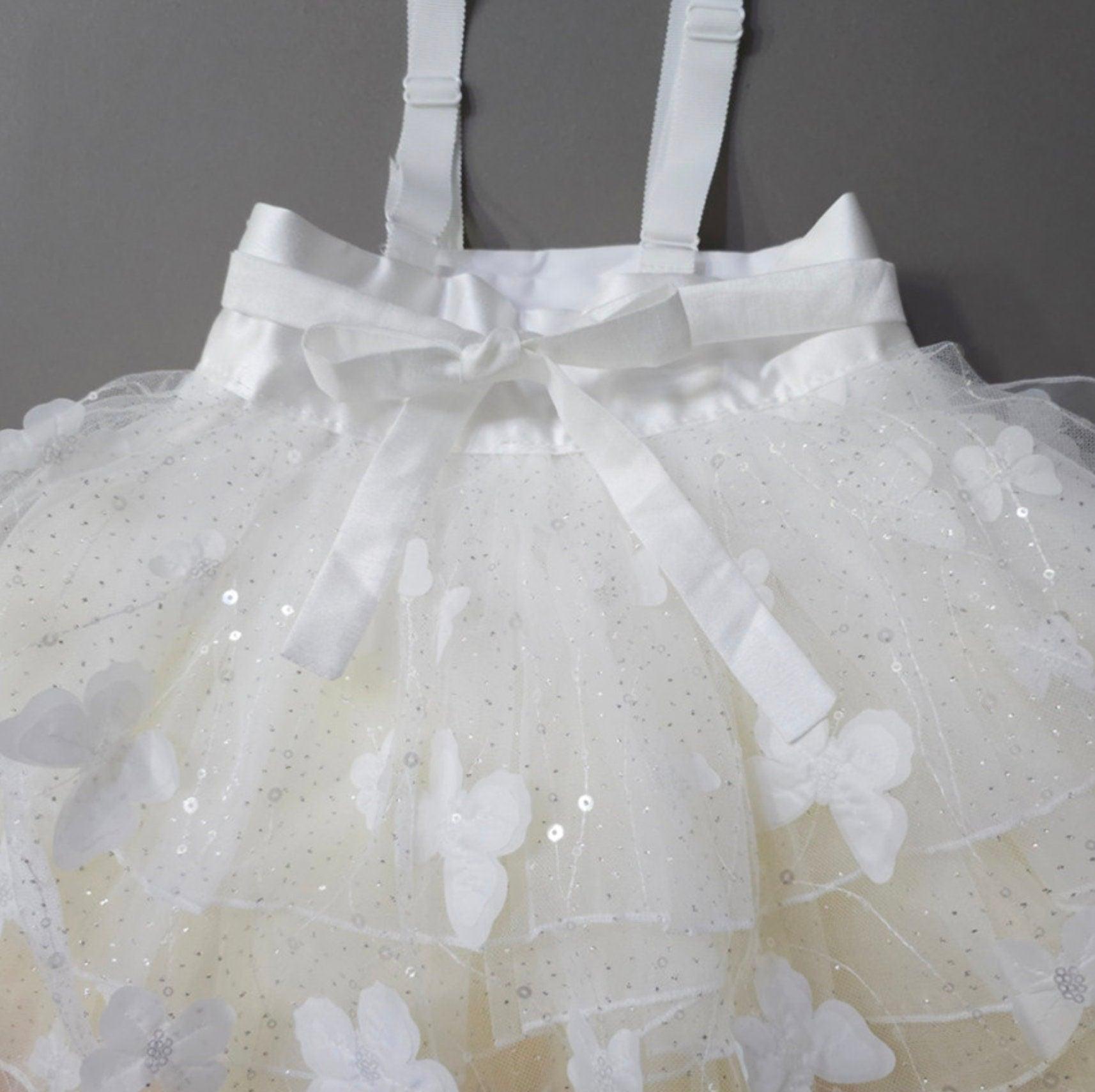 Somi Sky Tulle Dress Modern Hanbok (1-12YR) - Native Korean
