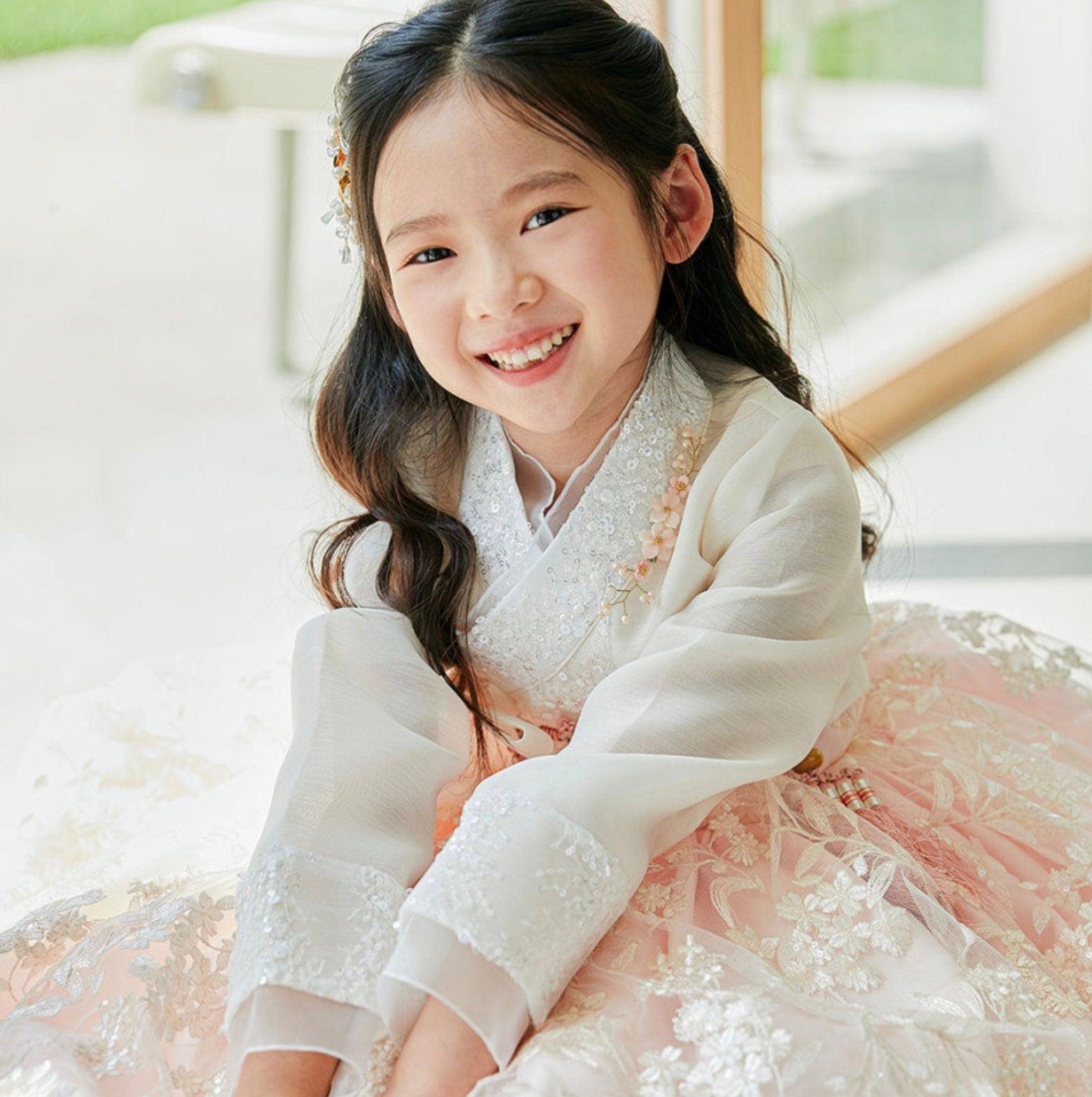 Soyoul Lace Dress Girl Hanbok (100D-8YR) - Native Korean