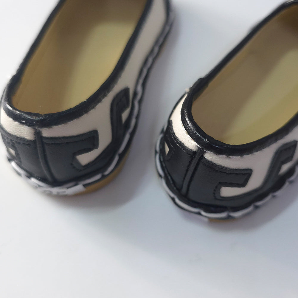 White/Black Boy Hanbok Shoes (130mm)